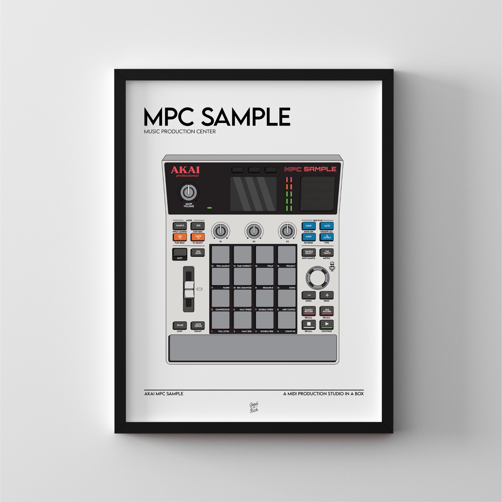 Akai MPC Sample Poster Print | GoodnRichCo