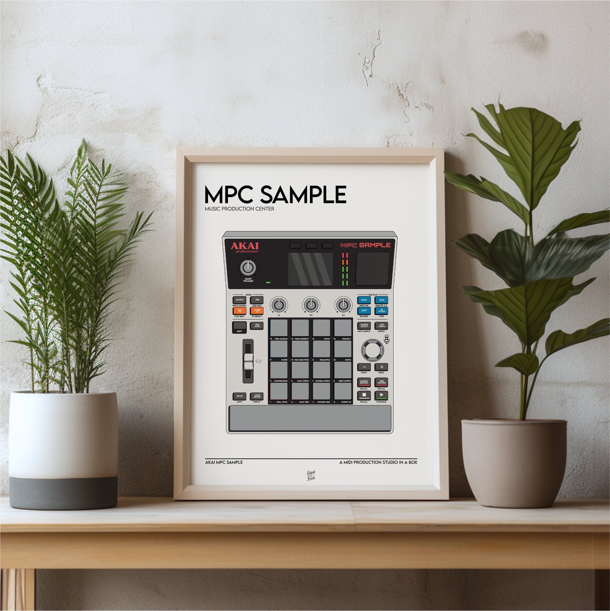 Akai MPC Sample Poster Print | GoodnRichCo